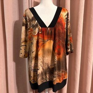 Suzie In The City Y2k Boho Top Sz 3x Vintage Plus Size